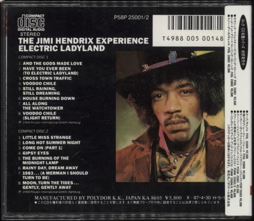 Jimi Hendrix Electric Ladyland Japanese 2 CD album set